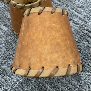 4 Home Indoor Bedroom Decorative‎ Faux Leather Tan Replacement Shades